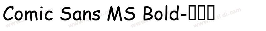 Comic Sans MS Bold字体转换